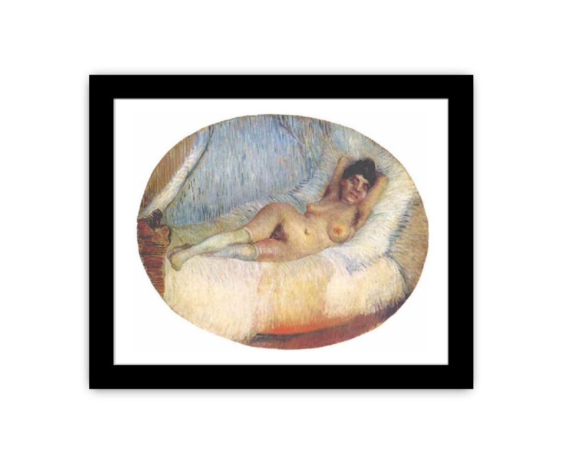 Nude Women on bed by Van Gogh Framed Print