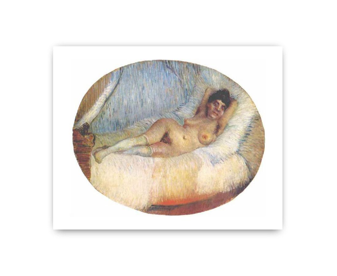 Nude Women on bed by Van Gogh Framed Print
