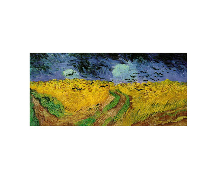 Wheatfield with crows Canvas Print