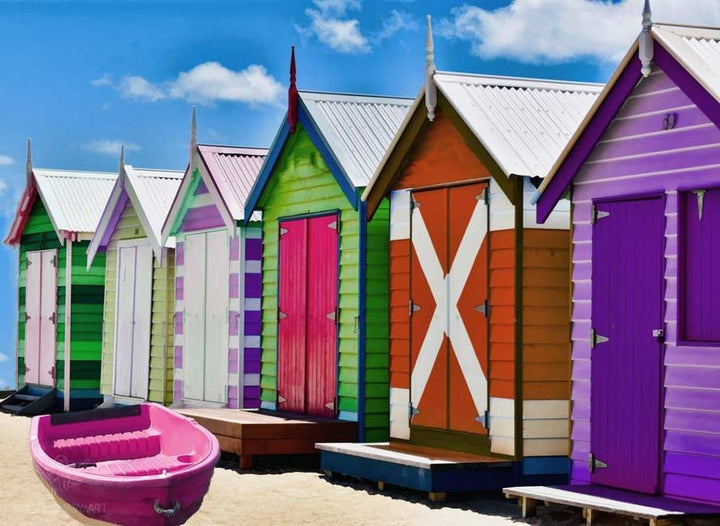 Melborne Beach House Painting 