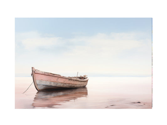 Lonely Boat Art