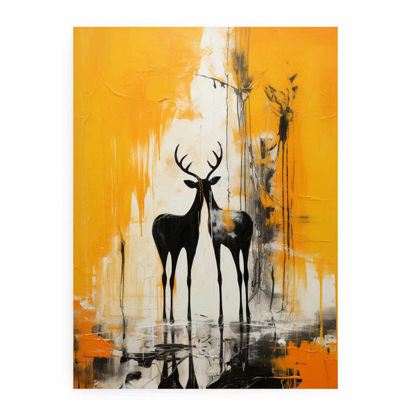 Abstract Stags Mingle