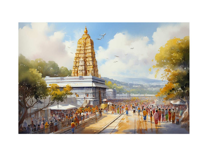 Tirupati Balaji Temple Painting