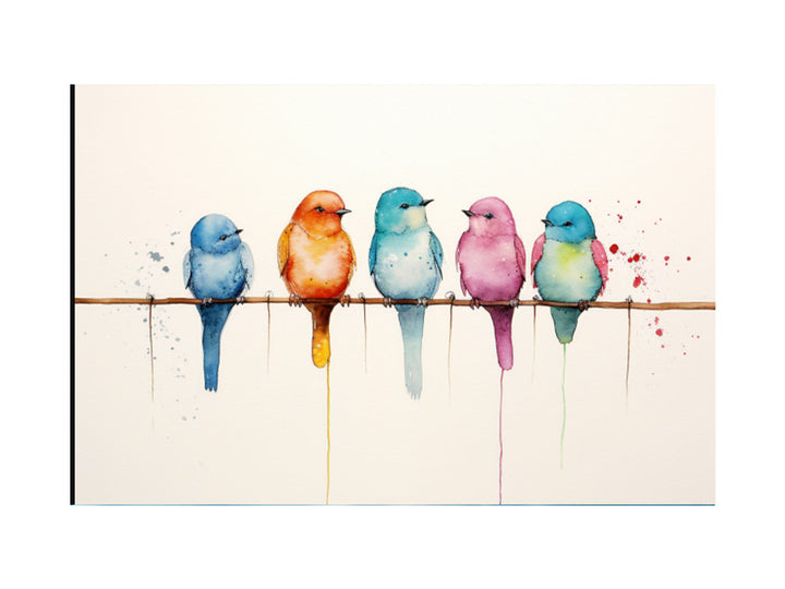 Watercolor Birds 