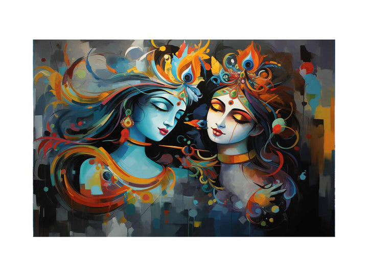 Raha Krishna Love Painting
