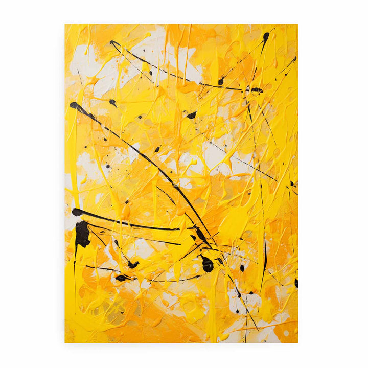 Painting Yellow Color Drips 