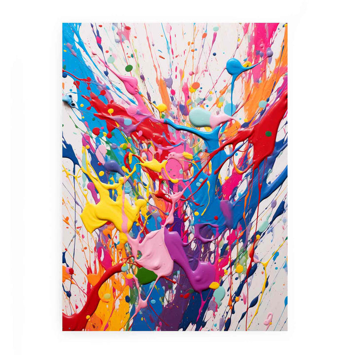 Painting Multi Color Drips 