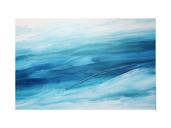 Blue Layer Art Painting 